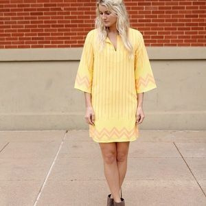 Yellow and pink Peach Love California dress